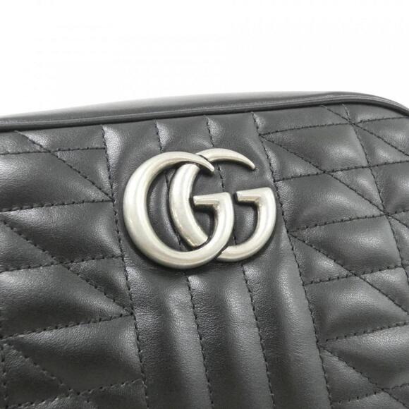 GUCCI Black GG Marmont Shoulder Bag - Picture 4 of 8